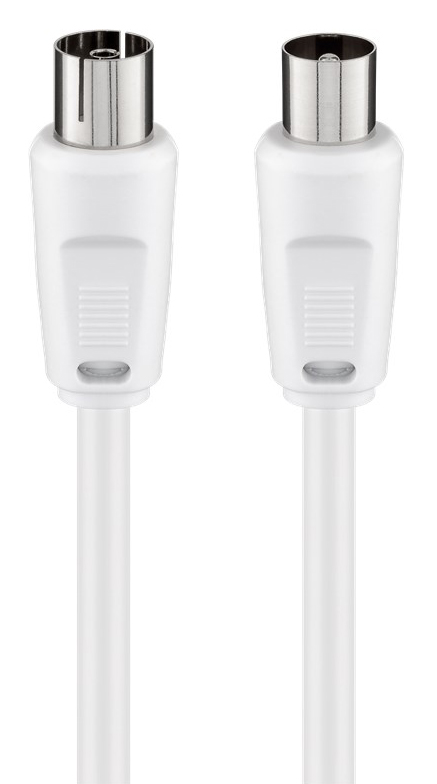 GOOBAY καλώδιο κεραίας αρσενικό σε θηλυκό 11514, <70 dB, CCS, 10m, λευκό