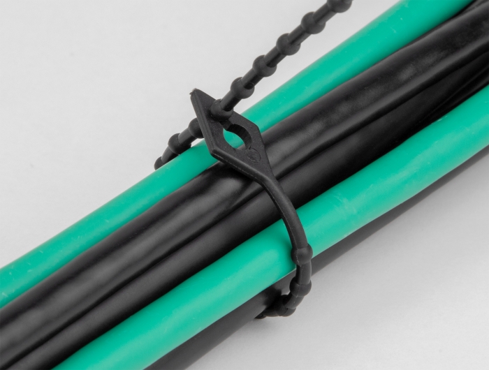 DELOCK reusable δεματικά καλωδίων 19568, 150x2.4mm, μαύρα, 100τμχ - Image 2