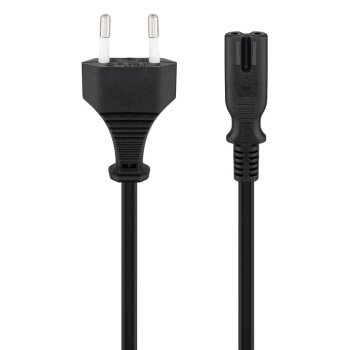 GOOBAY καλώδιο τροφοδοσίας Euro 50084, 2×0.75 mm², 1.5m, μαύρο