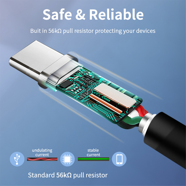 CABLETIME καλώδιο USB 3.0 σε USB Type-C C160, 5V 3A, 2m, μαύρο - Image 3