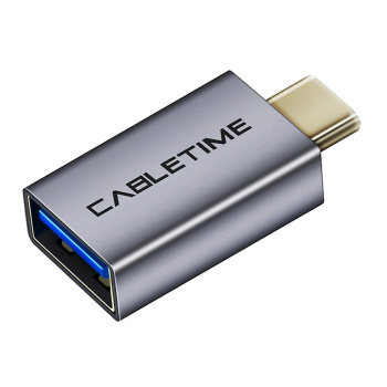 CABLETIME αντάπτορας USB-C σε USB 3.0 C160, 5Gbps, γκρι