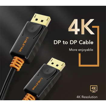 CABLETIME καλώδιο Displayport 1.2v AV585, 4K/60Hz, 1m, μαύρο