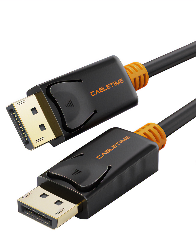 CABLETIME καλώδιο Displayport 1.2v AV585, 4K/60Hz, 1m, μαύρο