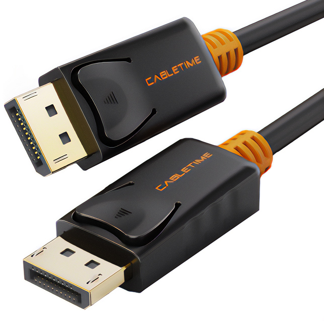 CABLETIME καλώδιο Displayport 1.2v AV585, 4K/60Hz, 1.8m, μαύρο