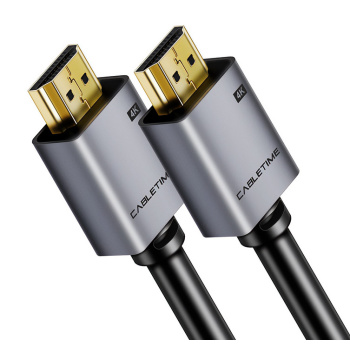 CABLETIME καλώδιο HDMI 2.0 AV566, 4k/60hz, 1m, μαύρο