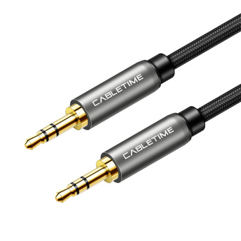 CABLETIME καλώδιο Stereo 3.5mm 1/8″ AV311, AUX, 1.8m, μαύρο