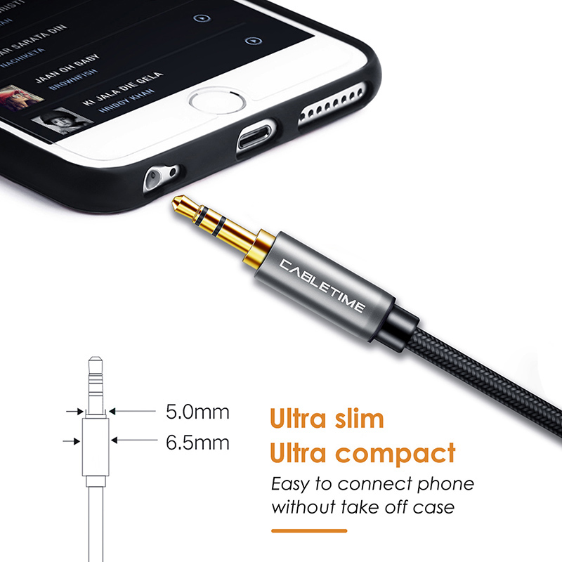 CABLETIME καλώδιο Stereo 3.5mm σε 2x RCA AV314, 3m, μαύρο - Image 4