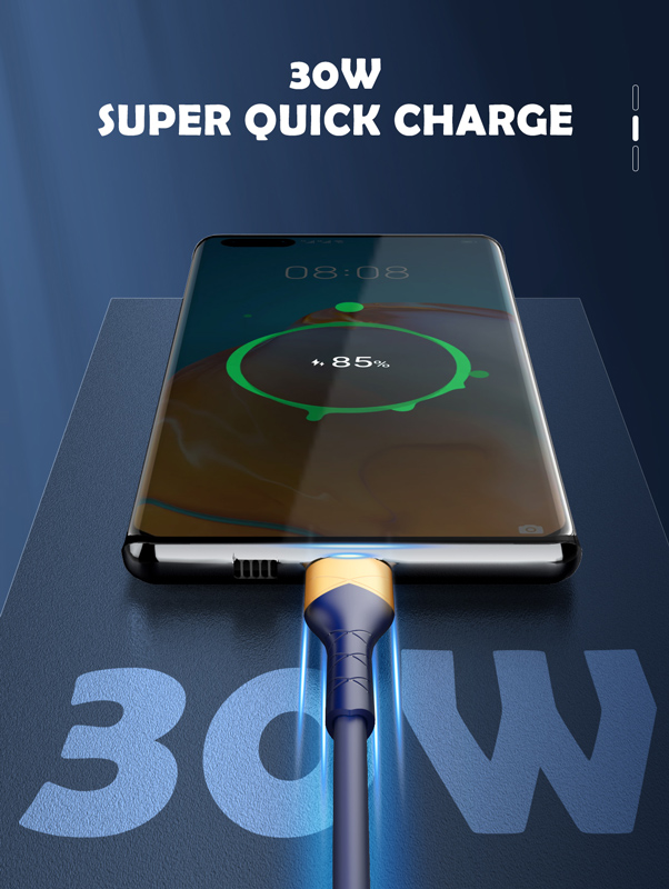 LDNIO καλώδιο Lightning σε USB LS801, 30W, 1m, μπλε - Image 2
