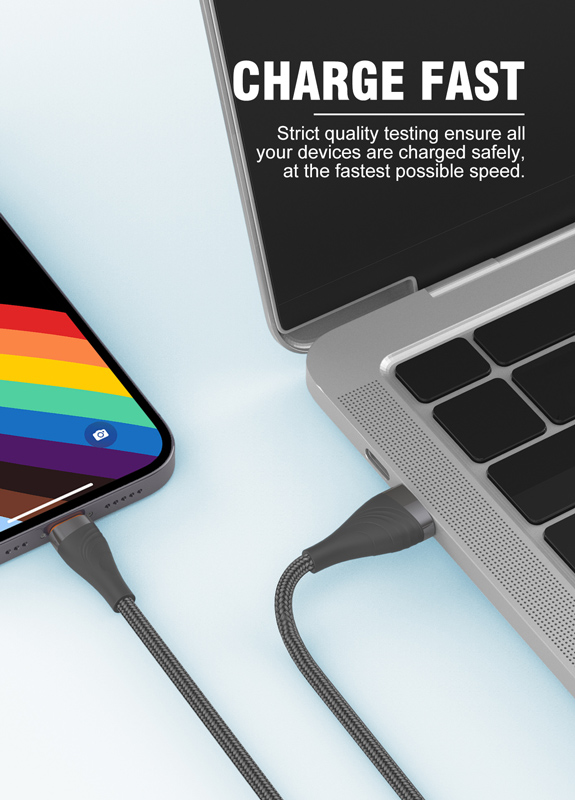 LDNIO καλώδιο Lightning σε USB LS691, 30W, 1m, γκρι - Image 3