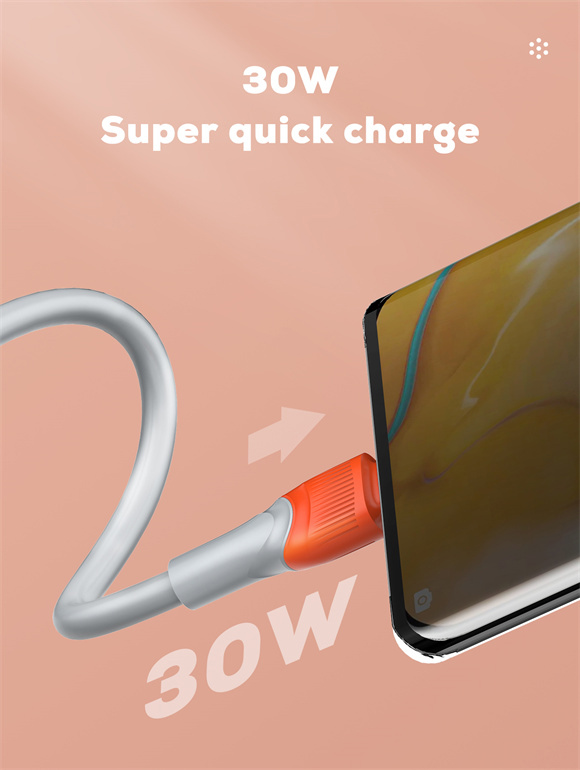 LDNIO καλώδιο USB-C σε USB LS601, 30W, 1m, γκρι - Image 2