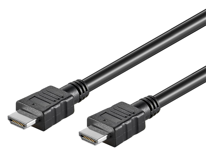 GOOBAY καλώδιο HDMI 58444 με Ethernet, 4K/30Hz, 10.2Gbit/s, 7.5m, μαύρο
