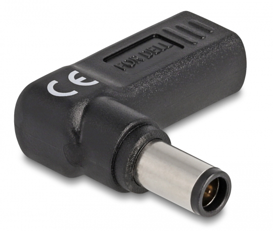 DELOCK αντάπτορας τροφοδοσίας 60008, USB-C σε Dell 7.4x5mm, 90°, μαύρος - Image 2