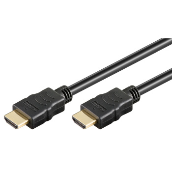 GOOBAY καλώδιο HDMI 2.0 61150 με Ethernet, 4K/60Hz, 18Gbit/s, 1m, μαύρο