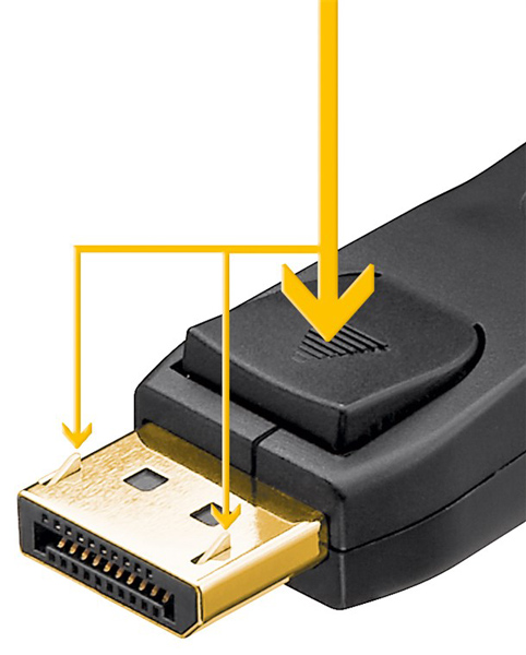 GOOBAY καλώδιο DisplayPort 61696, 8K/60Hz, 32.4 Gbit/s, 1m, μαύρο - Image 3