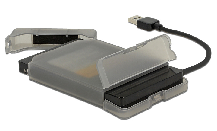 DELOCK αντάπτορας USB σε SATA 62742 με θήκη για 2.5" HDD/SSD, 6Gbps - Image 4