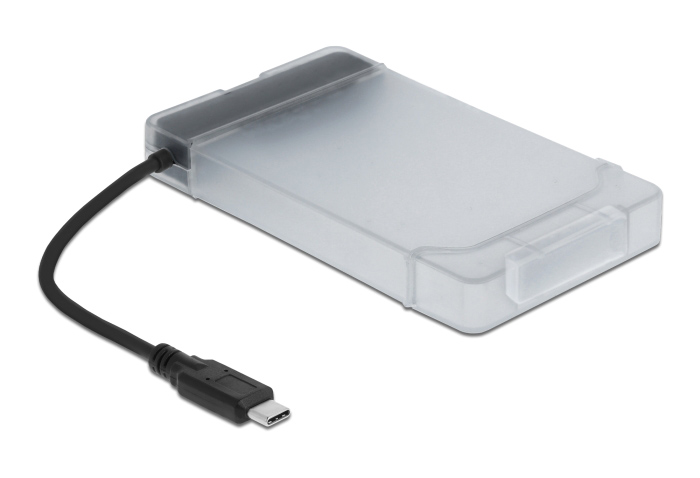 DELOCK αντάπτορας USB-C σε SATA 64084 με θήκη για 2.5" HDD/SSD, 6Gbps - Image 3