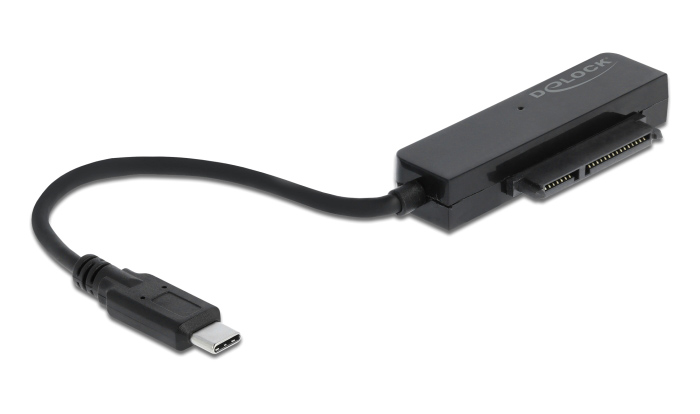 DELOCK αντάπτορας USB-C σε SATA 64084 με θήκη για 2.5" HDD/SSD, 6Gbps - Image 4
