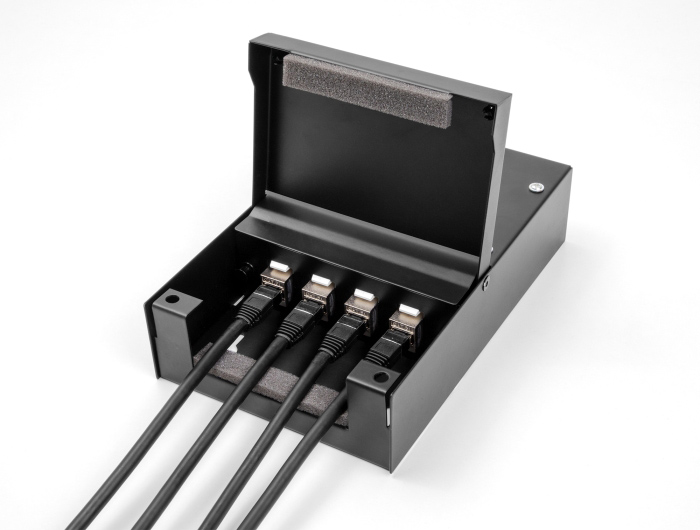 DELOCK κυτίο ένωσης 4 θυρών 66235 για Keystone modules, μαύρο - Image 2