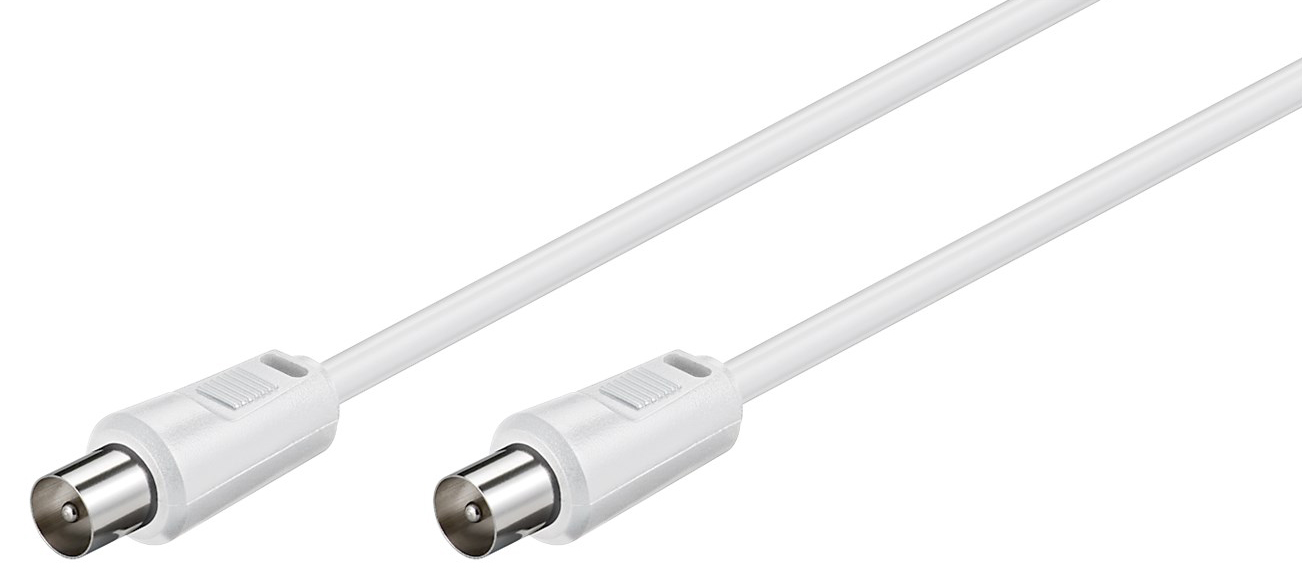 GOOBAY καλώδιο κεραίας αρσενικό 68145, <70dB, CCS, 1.5m, λευκό - Image 2