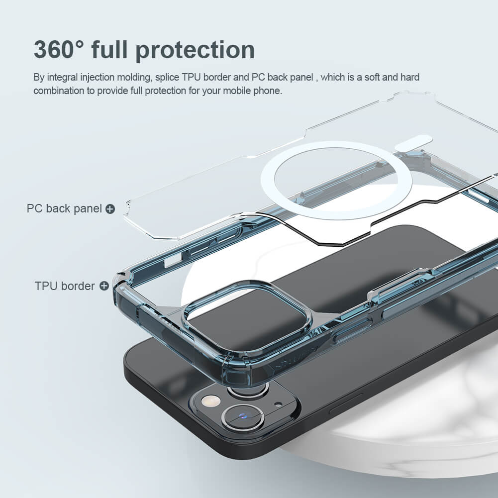 NILLKIN θήκη Nature Pro Magnetic για iPhone 14, διάφανη - Image 3