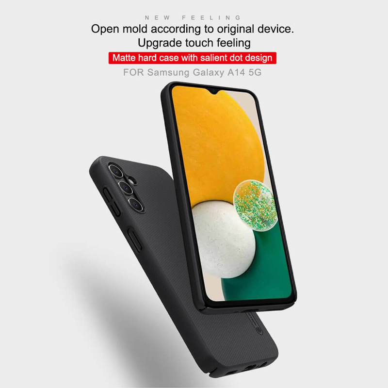 NILLKIN θήκη Super Frosted Shield για Samsung Galaxy A14 5G, μαύρη - Image 2
