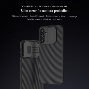 NILLKIN θήκη CamShield για Samsung Galaxy A14 4G, μαύρη
