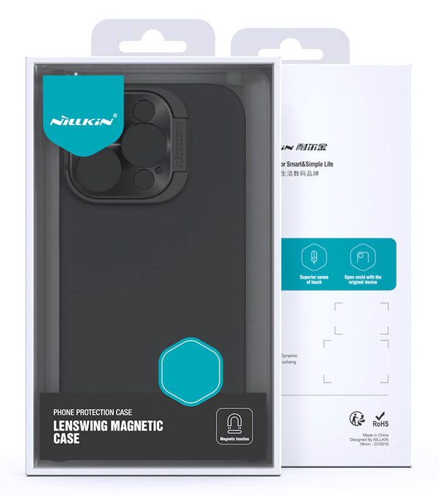 NILLKIN θήκη LensWing Magnetic για iPhone 15 Pro Max, μαύρη - Image 5