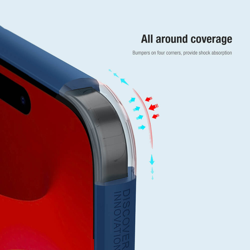 NILLKIN θήκη Super Frosted Shield Pro για iPhone 15 Plus, μπλε - Image 3