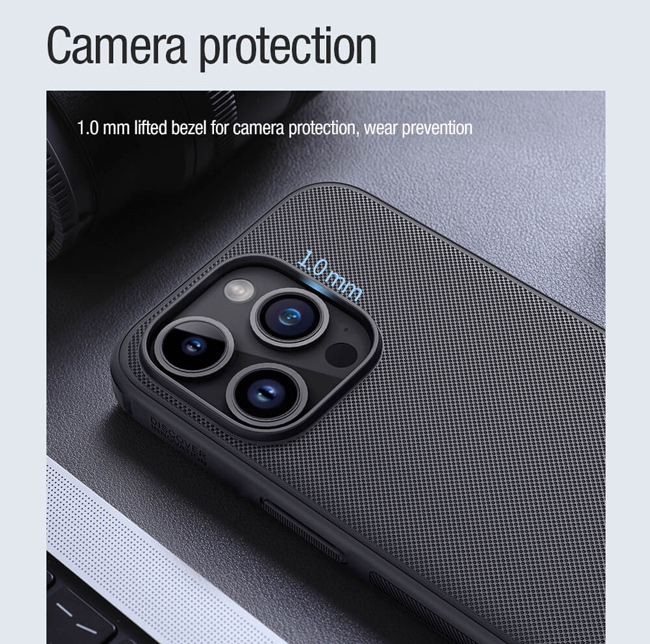 NILLKIN θήκη Super Frosted Shield Pro Magnetic, iPhone 15 Pro Max, μαύρη - Image 3