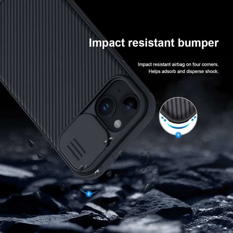 NILLKIN θήκη CamShield Pro για iPhone 15 Plus, μαύρη - Image 3