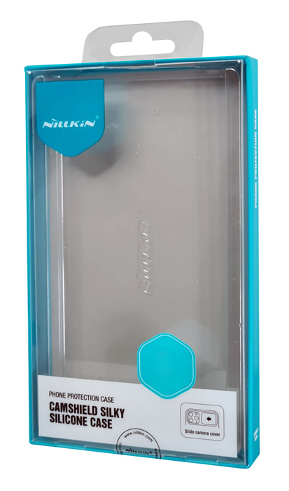 NILLKIN θήκη CamShield Silky Silicone για iPhone 15 Plus, μπλε - Image 4