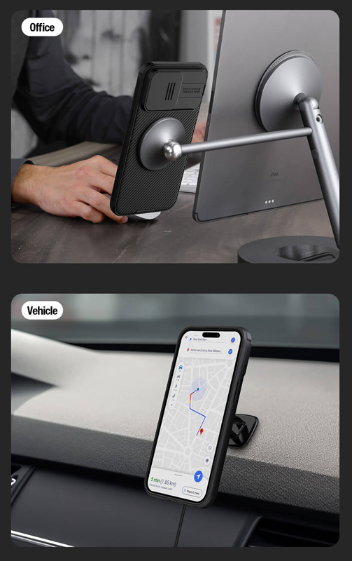 NILLKIN θήκη CamShield Pro Magnetic για iPhone 15 Plus, μπλε - Image 4
