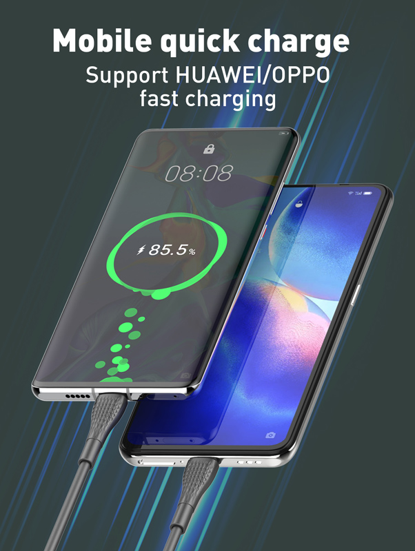 LDNIO καλώδιο USB-C σε USB-C LC671C, 65W PD, 1m, γκρι - Image 2