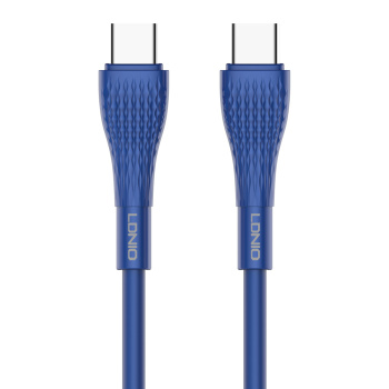 LDNIO καλώδιο USB-C σε USB-C LC672C, 65W PD, 2m, μπλε