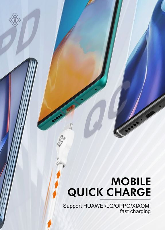 LDNIO καλώδιο USB-C σε USB-C LC812C, 65W PD, 2m, λευκό - Image 3