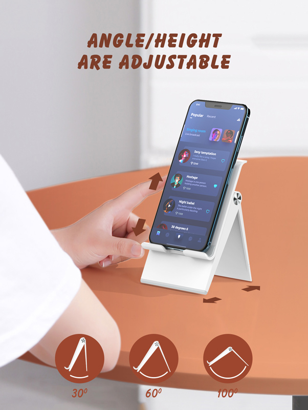 LDNIO βάση smartphone MG07, foldable, 4.7-7.2", λευκή - Image 2
