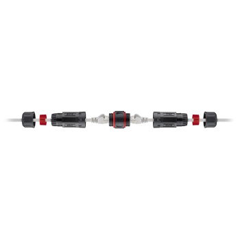 GOOBAY αδιάβροχος σύνδεσμος RJ45 Cat.6 79566, IP68, μαύρο