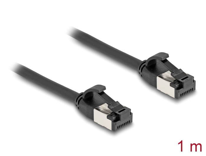 DELOCK καλώδιο δικτύου 80183, CAT 8.1 U/FTP, 40Gbps, 1m, μαύρο - Image 2