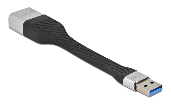 DELOCK καλώδιο USB σε RJ45 86937, 10/100/1000 Mbps, 13cm, μαύρο - Image 2