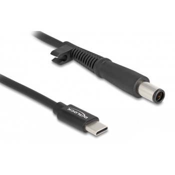 DELOCK καλώδιο τροφοδοσίας 87972, USB-C σε HP 7.4×5.0mm, 1.5m, μαύρο