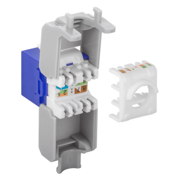 GOOBAY Keystone module RJ45 CAT 6A 90688, UTP, μπλε