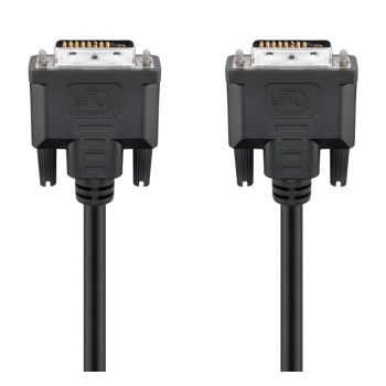 GOOBAY καλώδιο DVI-D 24+1 93573, 30AWG, Full HD, 1.8m, μαύρο