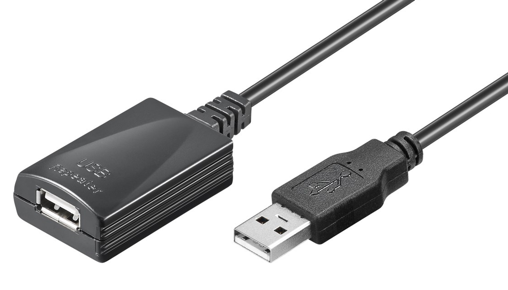 GOOBAY καλώδιο προέκτασης USB 95439, active, 480Mbps, 5m, μαύρο - Image 2