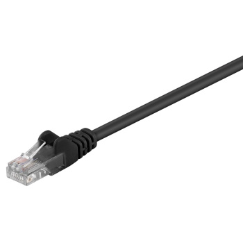 GOOBAY καλώδιο δικτύου 95562, CAT 5e U/UTP, CCA, PVC, 1.5m, μαύρο