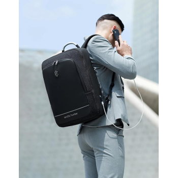 ARCTIC HUNTER τσάντα πλάτης B00227L με θήκη laptop 17″, 41L, USB, μαύρη