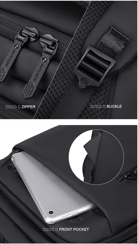 ARCTIC HUNTER τσάντα πλάτης B00534 με θήκη laptop 15.6", 21L, γκρι - Image 3