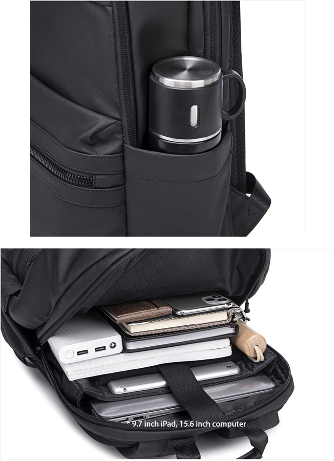 ARCTIC HUNTER τσάντα πλάτης B00536 με θήκη laptop 15.6", 21L, μαύρη - Image 2
