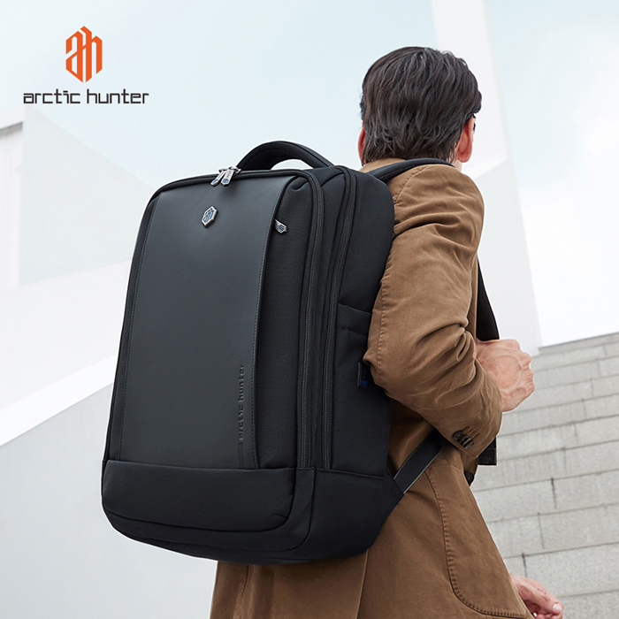 ARCTIC HUNTER τσάντα πλάτης B00550 με θήκη laptop 15.6", 23.5L, μαύρη - Image 3