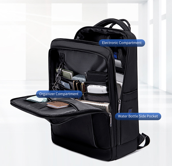 ARCTIC HUNTER τσάντα πλάτης B00550 με θήκη laptop 15.6", 23.5L, μαύρη - Image 2