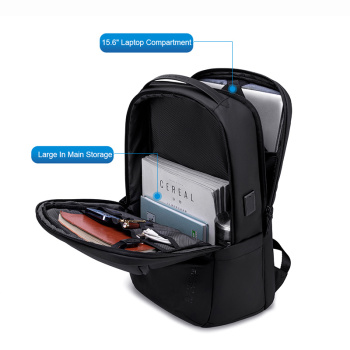 ARCTIC HUNTER τσάντα πλάτης B00555 με θήκη laptop 15.6″, 25L, USB, μαύρη